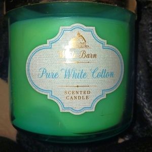 Pure white cotton candle from bath and body works.
